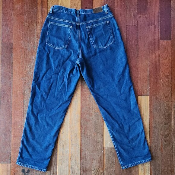 L.L. Bean Double L Relaxed Fit Dark Wash Denim Size 32 - Picture 13 of 16